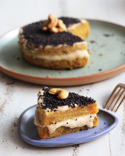 Carrot Cake With Cashew Frosting